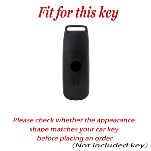 Ysbxitu Motorcycle Leather Key Fob Cover Compatible with Honda GL1800 Gold Wing Goldwing 2018 2019 2020 Motorcycle Intelligent Auto Key fob Cover Durable Car Accessories ABrown - Image 3