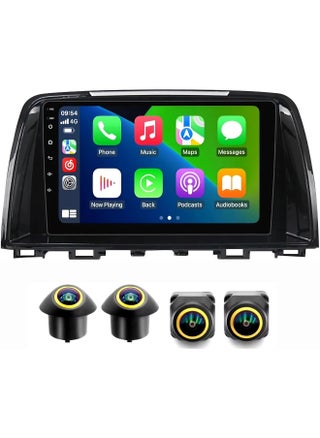 Fit Mazda 6 Car Stereo Mazda 6 Android Screen 2012-2017 With Apple Carplay Android Auto Wireless WiFi DSP FM&AM BT AHD Camera Included Fast Interface QLED (4+32GB 360D Cameras) - pzsku/ZFD1C183DD55E27AA7595Z/45/1747907749/676b3dc7-5eee-437a-b0ff-6dd9b5dd40c7
