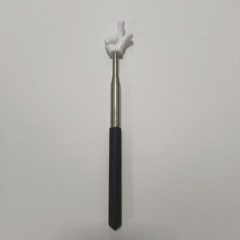 Black And White Retractable Teacher Pointer Telescopic Classroom Supplies - Image 2