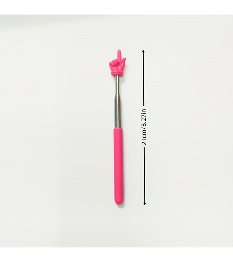Black And White Retractable Teacher Pointer Telescopic Classroom Supplies - Image 5