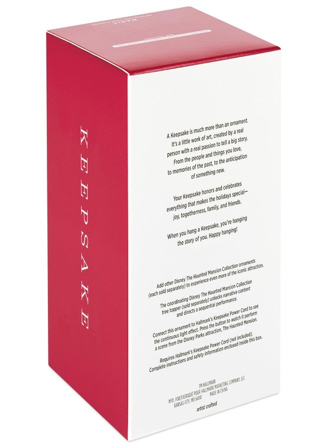 Hallmark Keepsake زينة عيد الميلاد التذكارية من هولمارك لعام 2023، دمية مدام ليونا من مجموعة ديزني ذا هانتيد مانشن مع إضاءة وصوت، هدايا لمحبي ديزني - Image 4