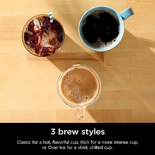 Ninja Pods & Grounds Single-Serve Coffee Maker, K-Cup Pod Compatible, Brews Grounds, Compact Design, 56-oz. Reservoir, 6-oz. Cup to 24-oz. Travel Mug Brew Sizes, Iced Coffee Maker, Stone, PB041ST - Image 3