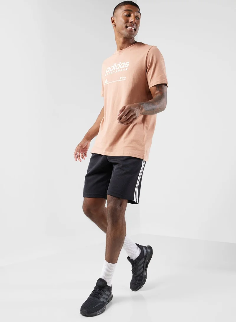adidas تيشيرت بقصة مريحة