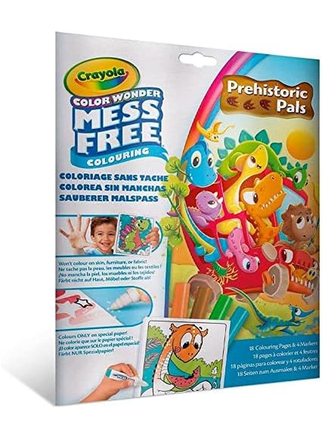 كرايولا مجموعة تلوين الديناصورات الرائعة من كولور ووندر، تلوين خالٍ من الفوضى للأطفال، 18 صفحة تلوين مليئة بالمرح - Image 3