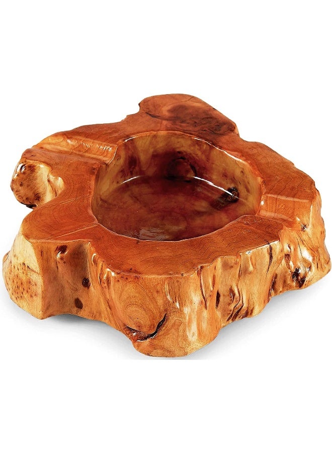 YUIRQIIN Wooden Cigar Ashtray Outdoor Indoor Cigar Ashtray And Great Gifts for Cigar Lovers, Smokers and Men Ash Tray Different Shapes and Random Delivery (2 Slots) (woods) - Image 1