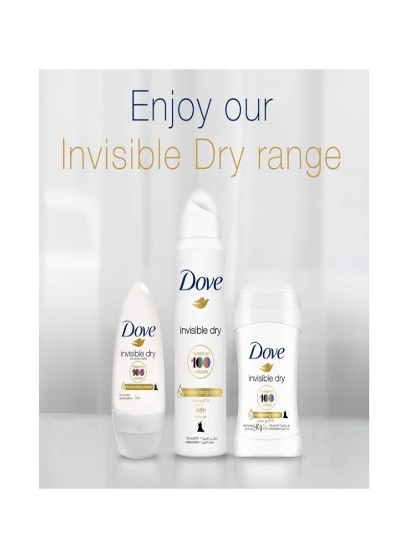 دوف مزيل العرق إنفيزبل كير ستيك مضاد للتعرق أبيض 40 مل - Image 2