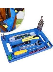 yorten YORTEN Flexible Portable Tool Tray Tool Box Organizer Silicone BitScrewsNails Holder With Integrated Measurement Ruler Automotive Tool Accessories Pack of 1Multicolor  - Image 1