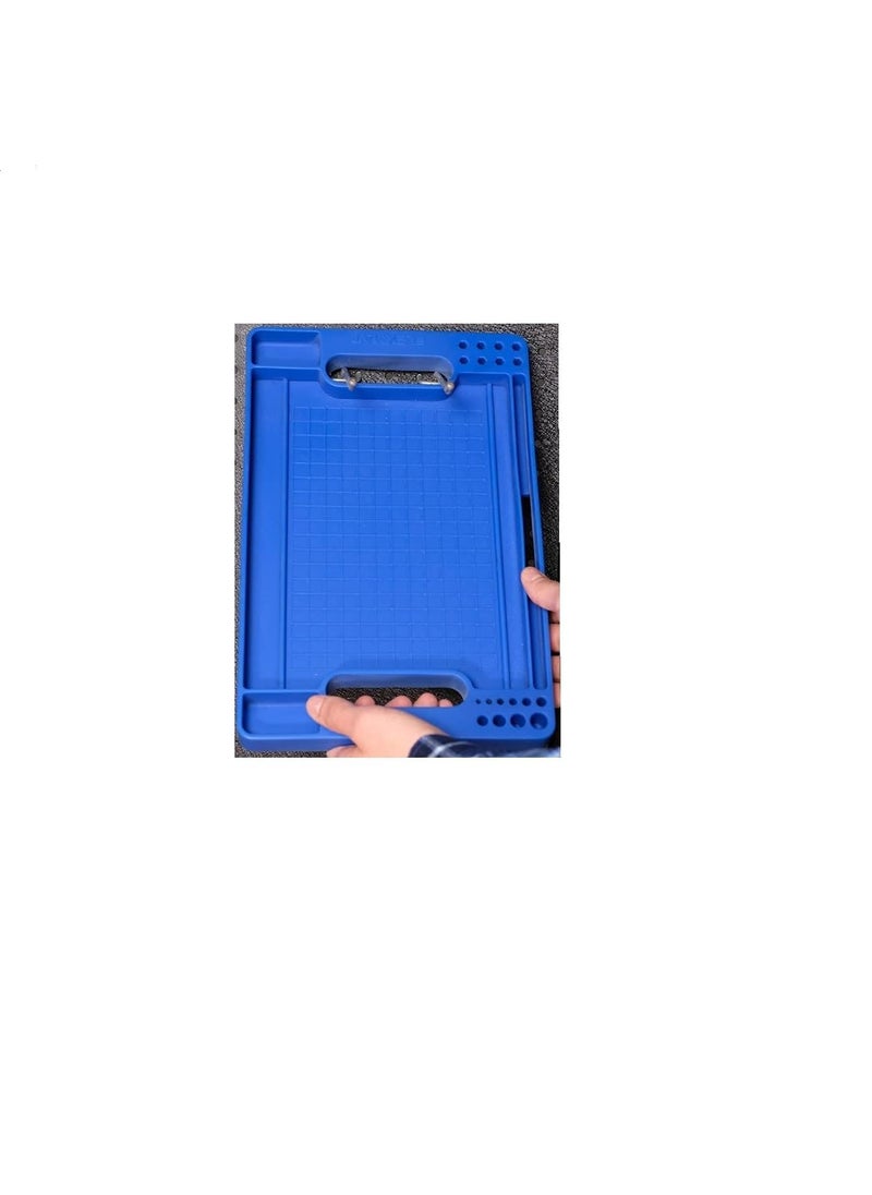 yorten YORTEN Flexible Portable Tool Tray Tool Box Organizer Silicone BitScrewsNails Holder With Integrated Measurement Ruler Automotive Tool Accessories Pack of 1Multicolor  - Image 3