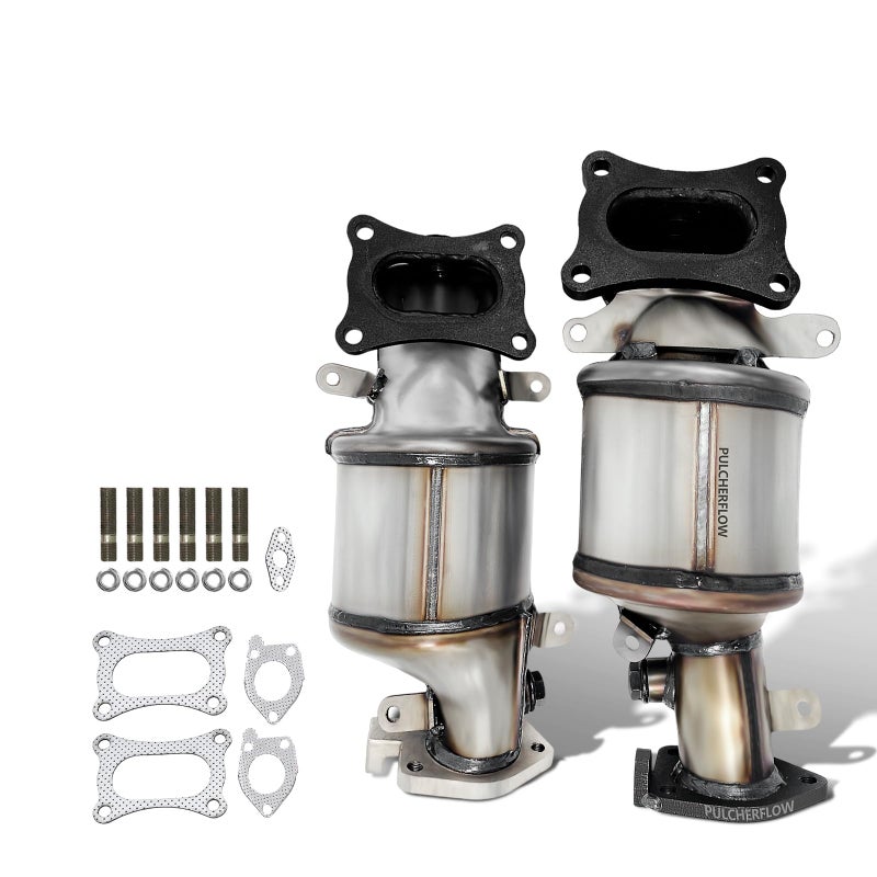 PULCHERFLOW Left Right Catalytic Converter Compatible with 20092019 Honda Pilot 20082017 Honda Accord 20082019 Odyssey 35L Catalytic Convertor High Performance EPA Compliant