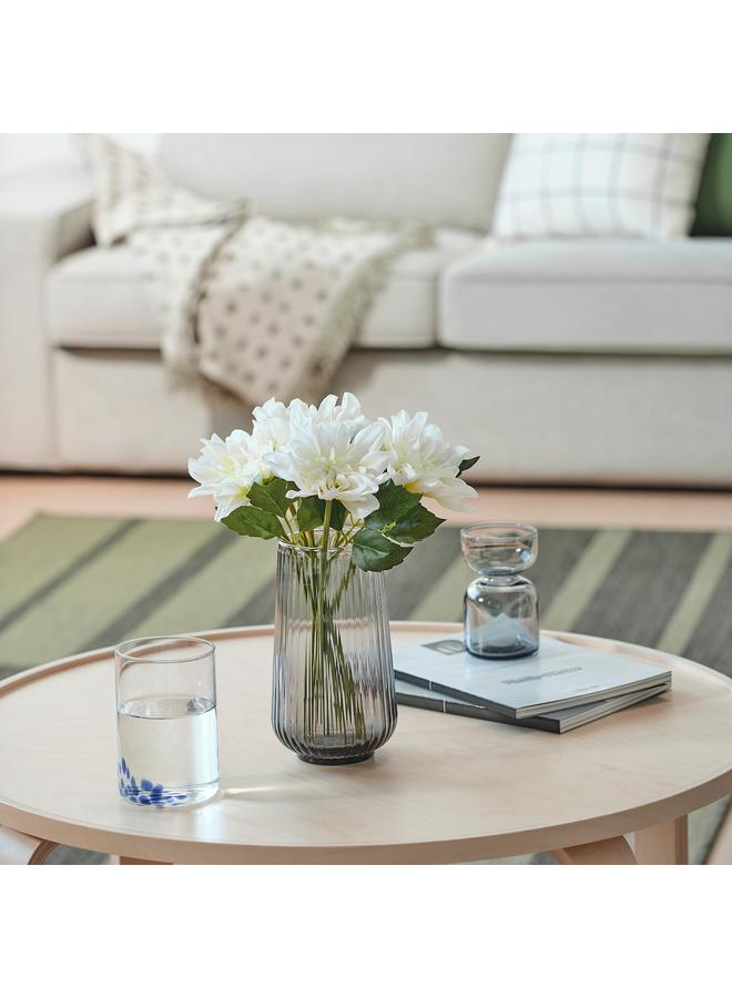 زبون زهرة صناعية، داخلية/خارجية/داليا بيضاء، 30 سم - Image 4