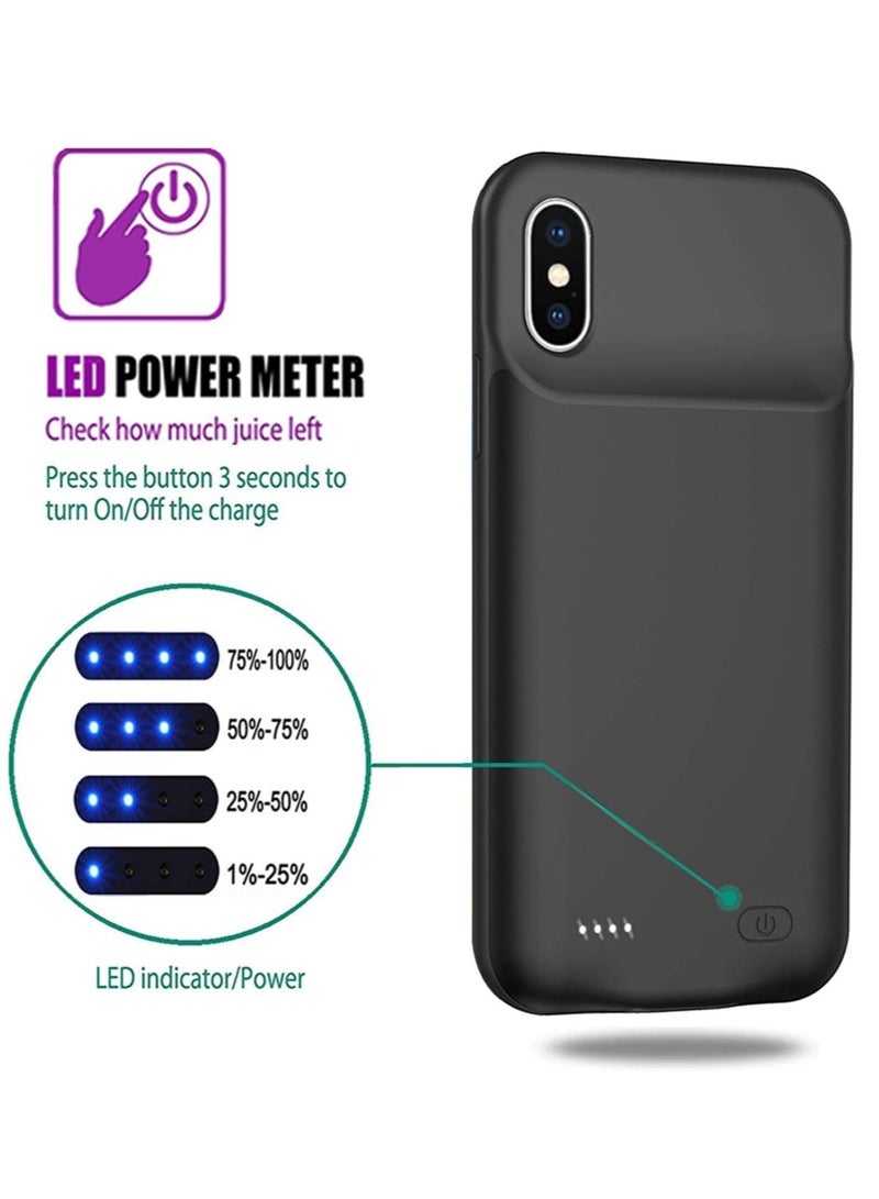 ELTRAZONE Portable 3200mAh Battery Case for iPhone XS/X/10, Rechargeable Extended Power Bank Charger Cover - Image 3