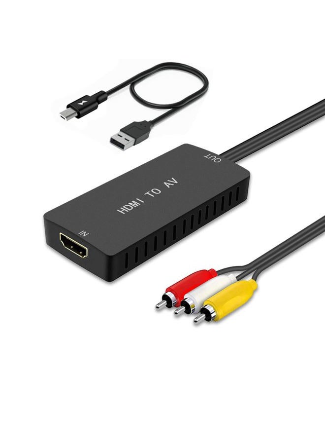 LVY HDMI to RCA Converter, HDMI to Composite Video Audio Converter Adapter, HDMI to AV, Supports PAL/NTSC for PS4, Xbox, Switch, TV Stick, Blu-Ray, DVD Player, - Image 1