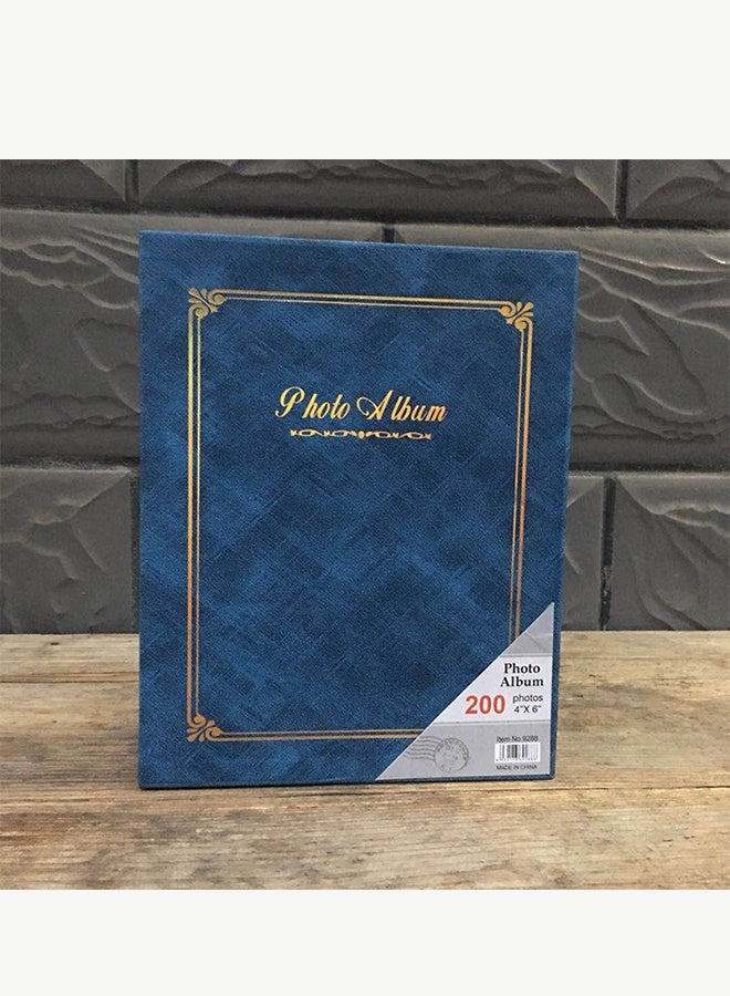 DUNISO 200 Pockets Foil Stamping Photo Album for 6 Inches Photos Portable Photo Album for Family Wedding Boys Girls - Image 3
