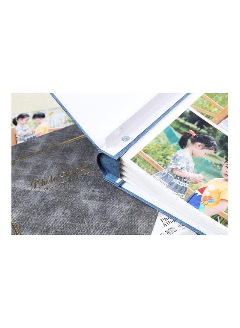 DUNISO 200 Pockets Foil Stamping Photo Album for 6 Inches Photos Portable Photo Album for Family Wedding Boys Girls  - Image 4
