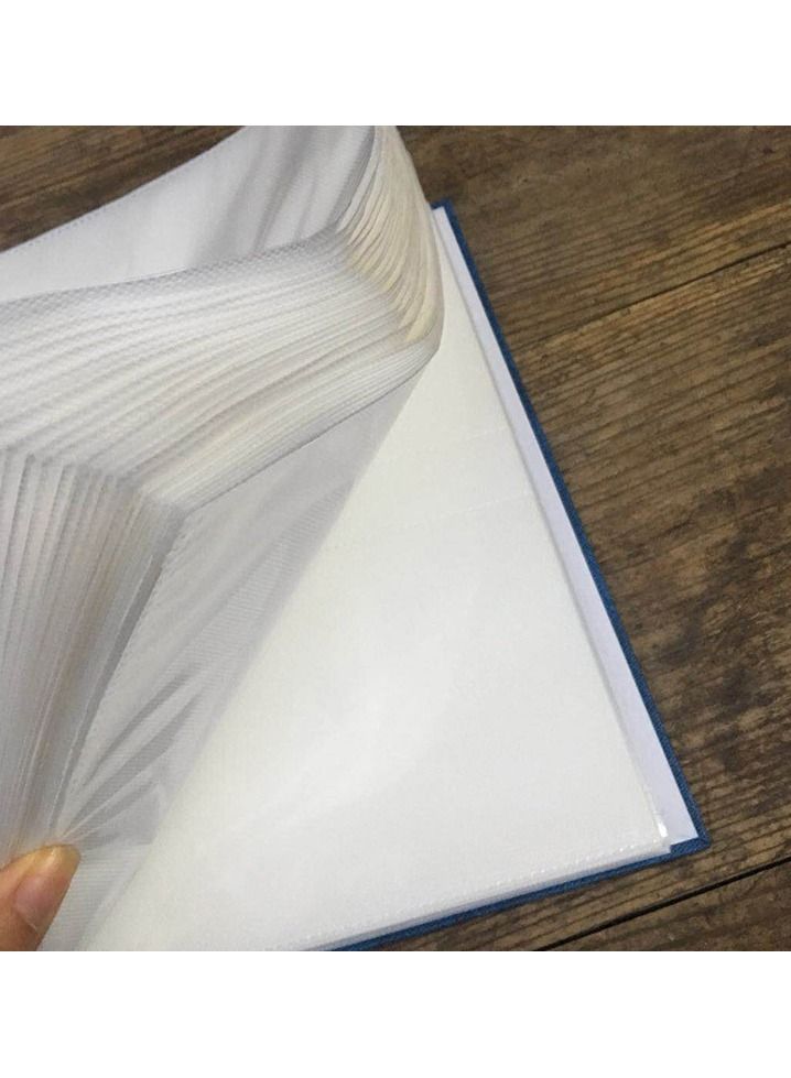 200 Pockets Foil Stamping Photo Album for 6 Inches Photos Portable Photo Album for Family Wedding Boys Girls
