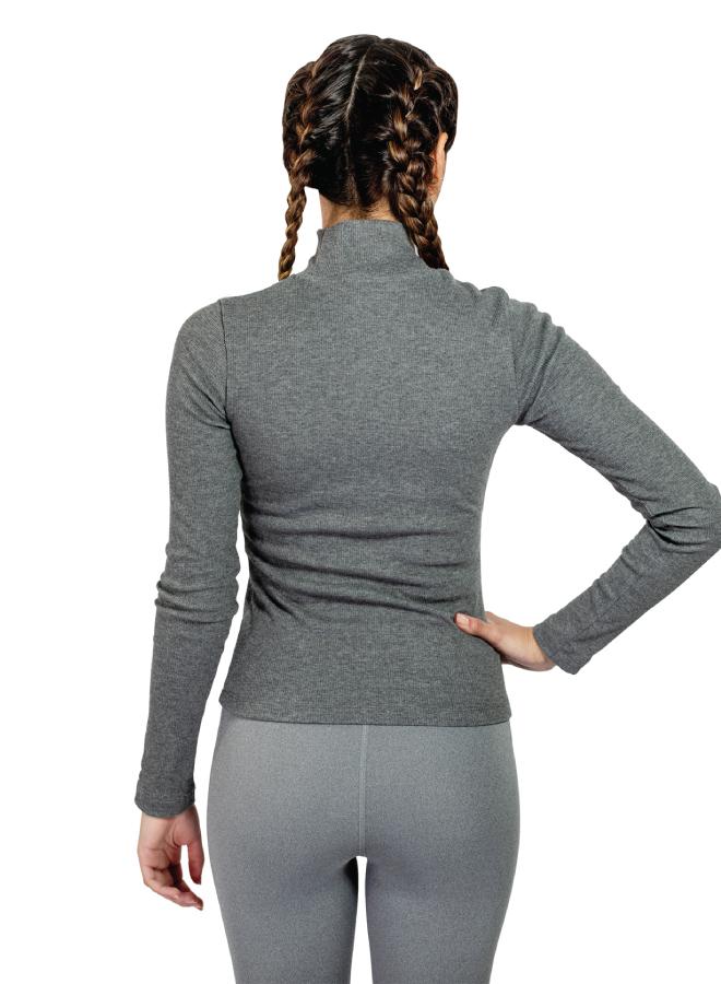 ZAECY Women's Ribbed Turtle Neck Top - Image 3