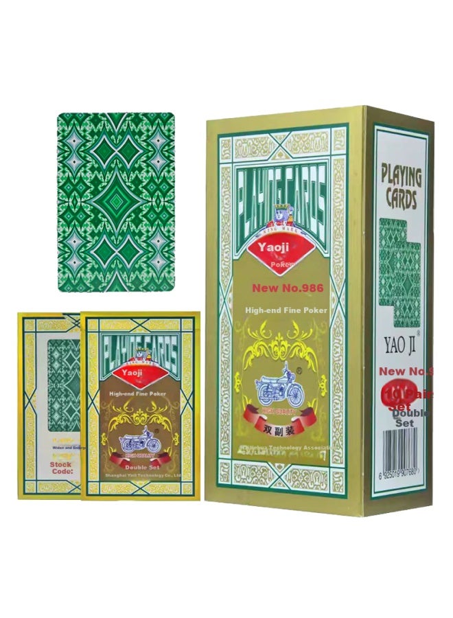 YAOJI Yaoji Double Deck Guandan Special Poker 2 Decks 986 Competition Special Poker Blue Core Thickened And Lengthened 10 Decks  - Image 4