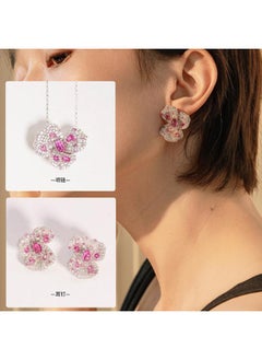 VUELO Butterfly Flower S925 Silver Gold-plated Synthetic Red Corundum Necklace Elegant High-end Autumn And Winter Sweater Chain  - Image 3