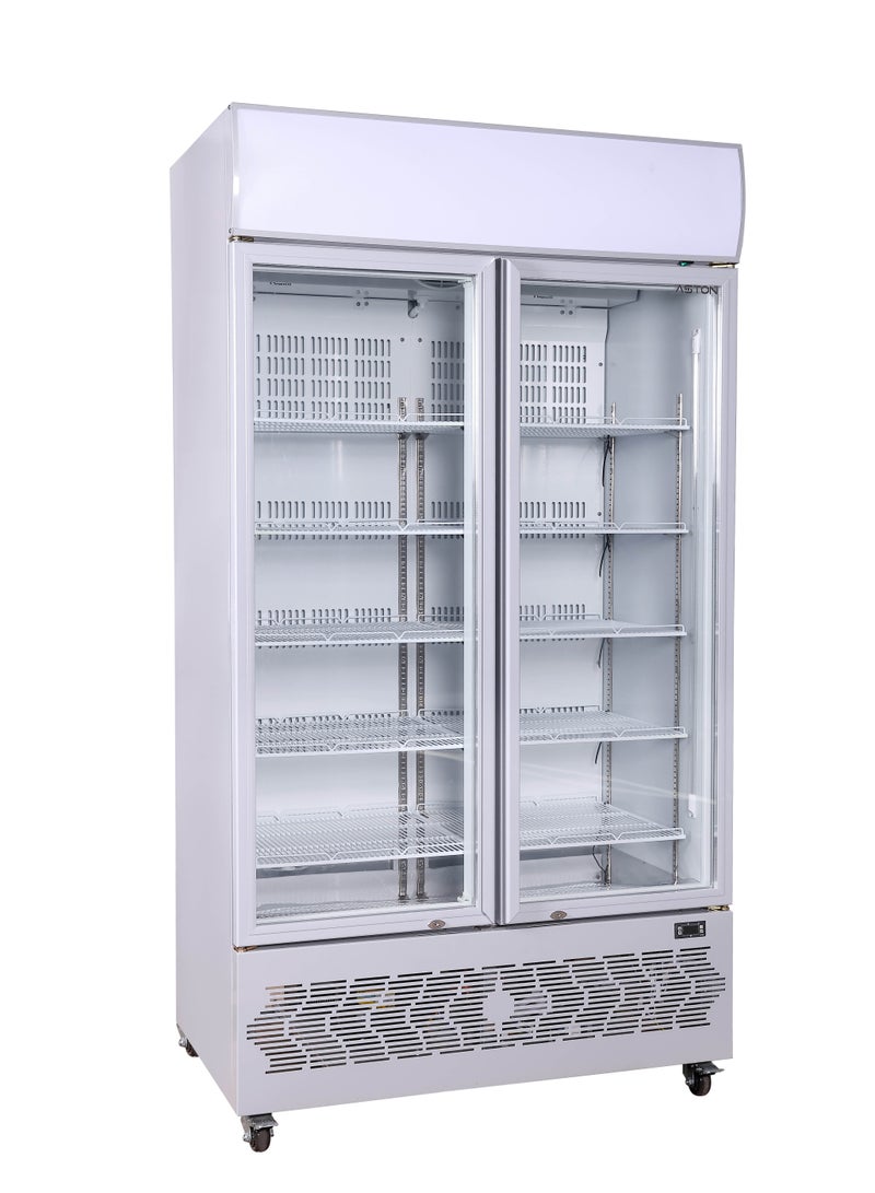Aston Showcase Refrigerator, 885 Liters, 31Cu.Ft, Glass Display Door, Stainless Steel Floor - AS1000-IC8-HD
