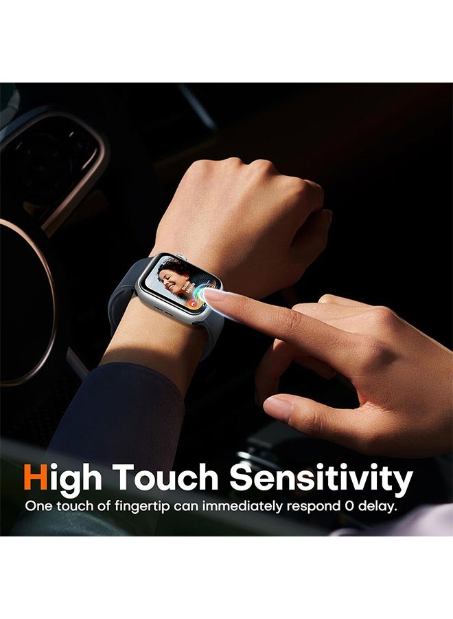 X-level 8 Pcs Apple Watch Series 10 46mm Screen Protector, TPU Screen Protector, Anti Scratch, HD Touch Sensitive, Upgrade Flexible Film for iWatch S10 46mm Clear  - Image 4