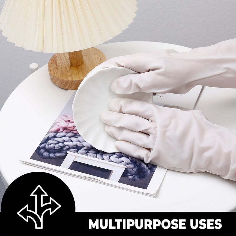 Kuber Industries Kuber Industries Multi-Purpose Silicon Gloves For Kitchen Cleaning, Pet Grooming & Gardening|Reusable Gardening Gloves|Purple - Image 4
