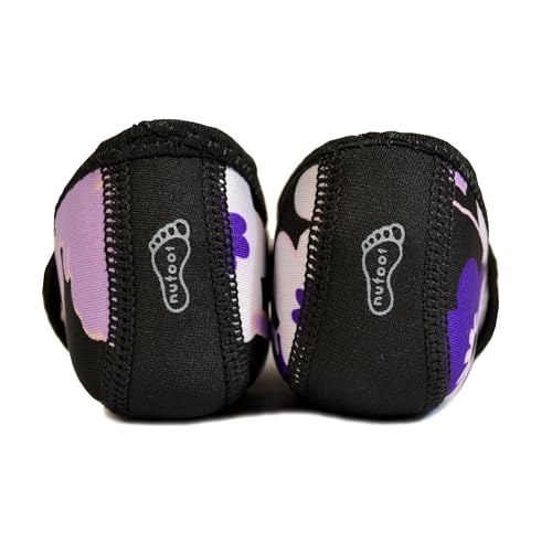 Nufoot Betsy Lou Women's Slippers, Foldable, Flexible Flats, Slipper Socks, Travel Slippers, Exercise Shoe, Dance Shoe, Yoga Socks, House Shoes, Indoor Shoes, Purple Flowers, Medium - Image 3