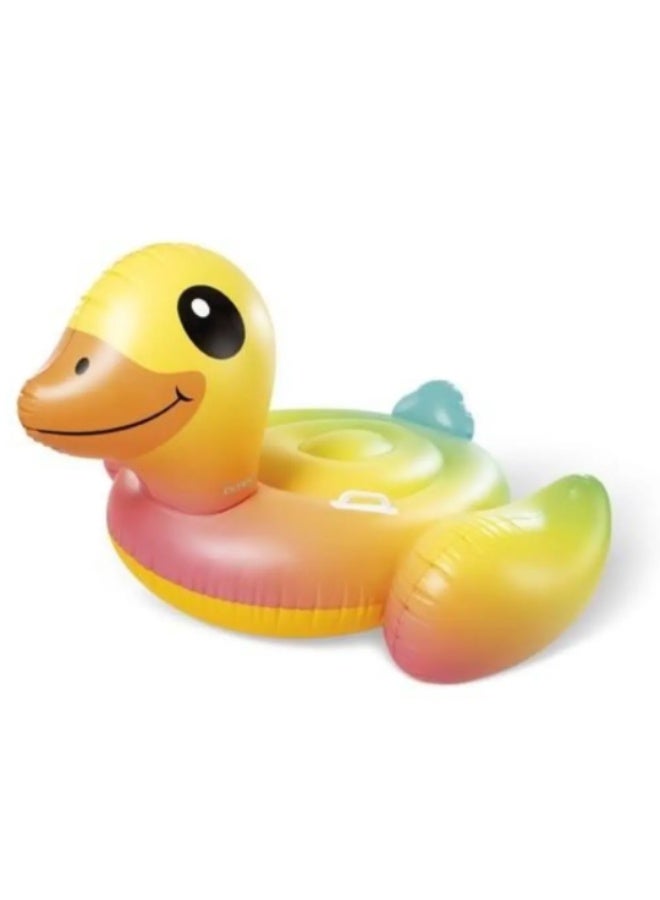Intex Yellow Duck Ride-On Inflatable Float for Ages 3+ - Image 2