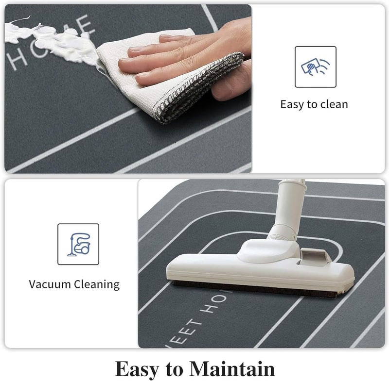Non-Slip Bathroom and Kitchen Mat, Soft Comfortable Surface, Foot Support, Ho... - Image 4