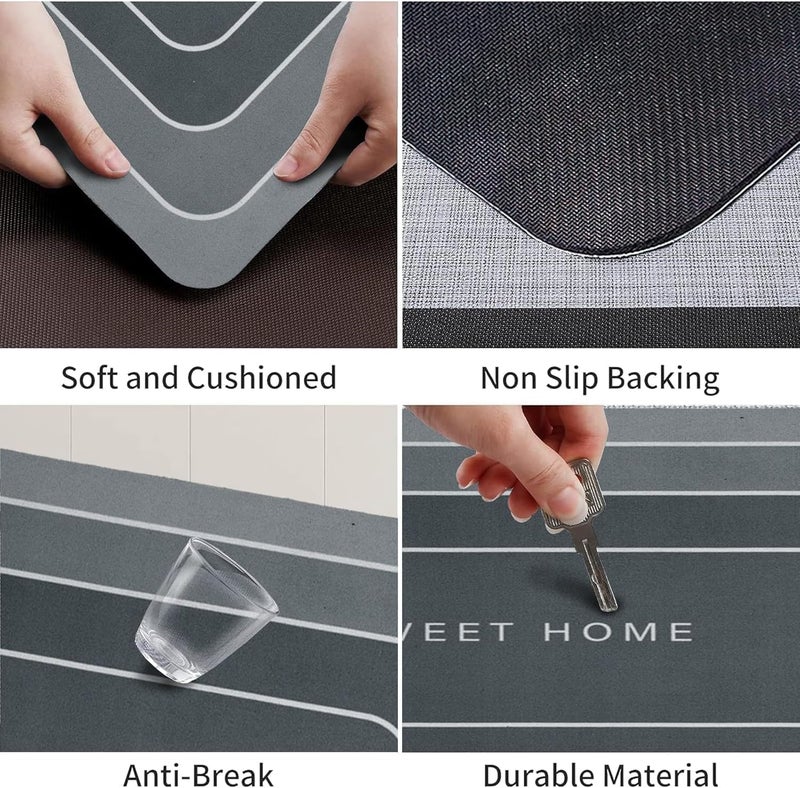Non-Slip Bathroom and Kitchen Mat, Soft Comfortable Surface, Foot Support, Ho... - Image 5