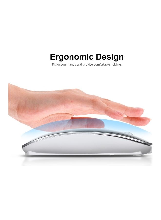 NIBEMINENT Wireless Mouse Portable White  - Image 2