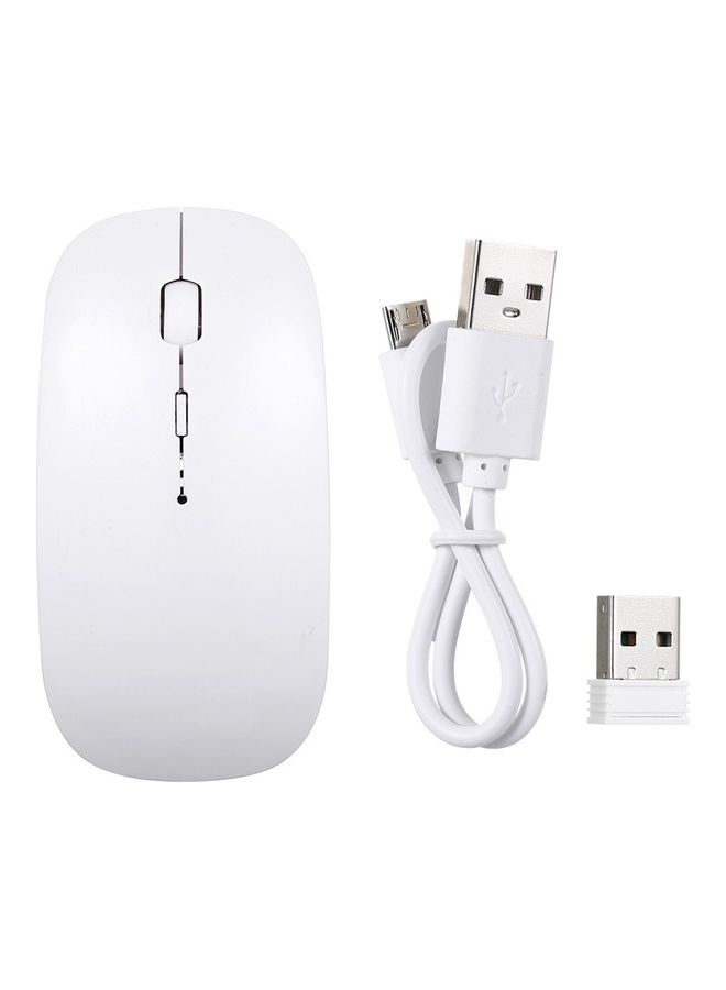 NIBEMINENT Wireless Mouse Portable White  - Image 4
