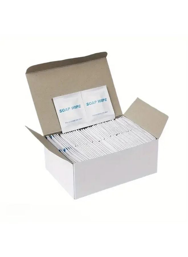 10 قطع من مناديل الصابون المعبأة بشكل فردي، محمولة من القماش غير المنسوج للسفر - Image 2