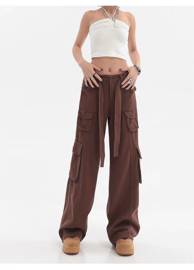 Popular Slim Loose American Retro Street Overalls Straight Trousers Wide Leg Pants Casual Pants Fashion Manufacturer - Image 1