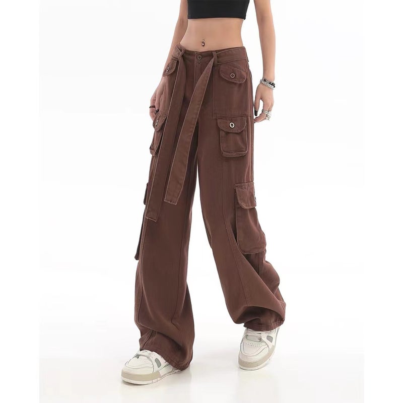 Popular Slim Loose American Retro Street Overalls Straight Trousers Wide Leg Pants Casual Pants Fashion Manufacturer - Image 2