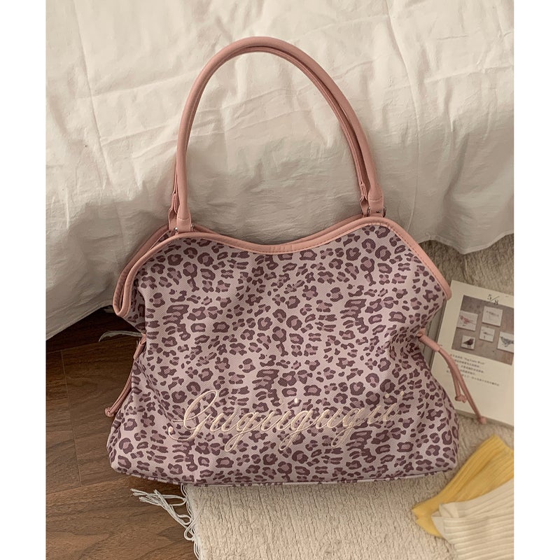 Butongke Wholesale Korean-Style Casual Large-Capacity Women's Bag New Leopard Print Tote Fashion Shoulder Bag