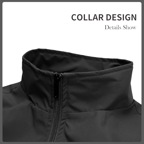 DUOFIER Men's Casual Vest Lightweight Outdoor Work Photo Cargo Sleeveless Jacket for Hiking Travel, Black-XXL - Image 5