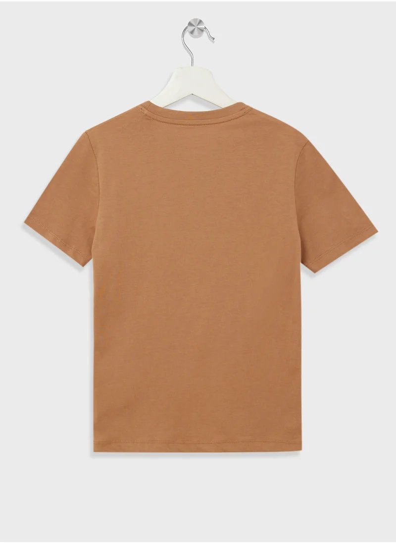 Calvin Klein Jeans Youth Gradient Flock Logo T-Shirt