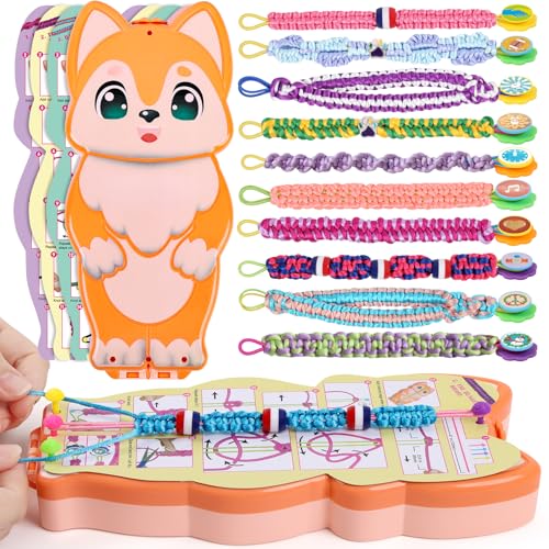 FUNiOi Bracelet Making Kit for Girls 810 12 Year Old DIY Friendship Bracelets Crafts Toys for Kids Ages 6 7 Cool Birthday Gift Idea Cute Squirrel Appearance Bracelet String Maker - Image 1