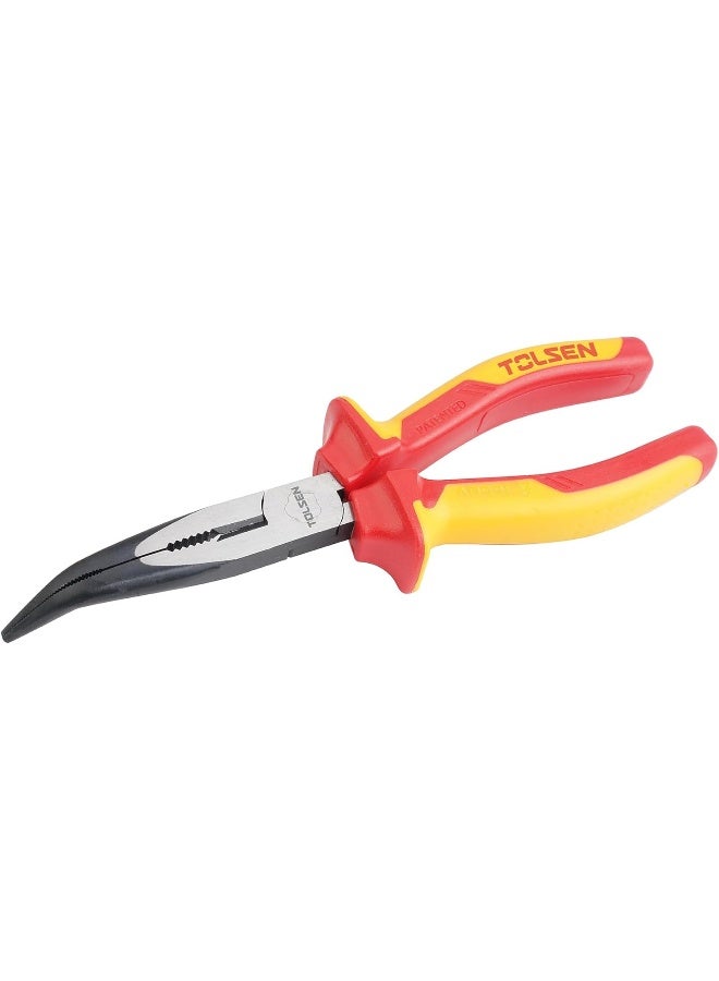 Tolsen Insulated Bent Nose Pliers (Premium Line)