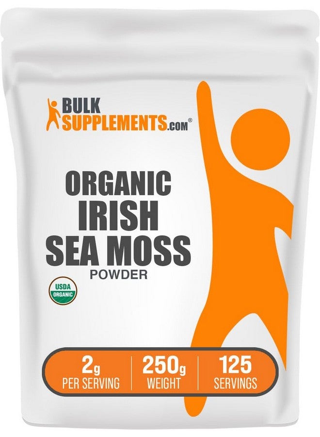 BulkSupplements مسحوق الطحالب البحرية الأيرلندية العضوي من BulkSupplements.com - مكمل الطحالب البحرية، مكمل سوبر فود - نباتي وخالي من الغلوتين، 2 جرام لكل حصة 250 جرام (8.8 أونصة) (عبوة من 1) - Image 1