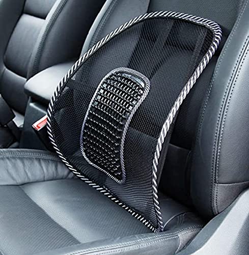 Nirvik (set of 2) Car Seat Chair Massage Back Lumbar Support Mesh Ventilate Cushion Pad - Image 2