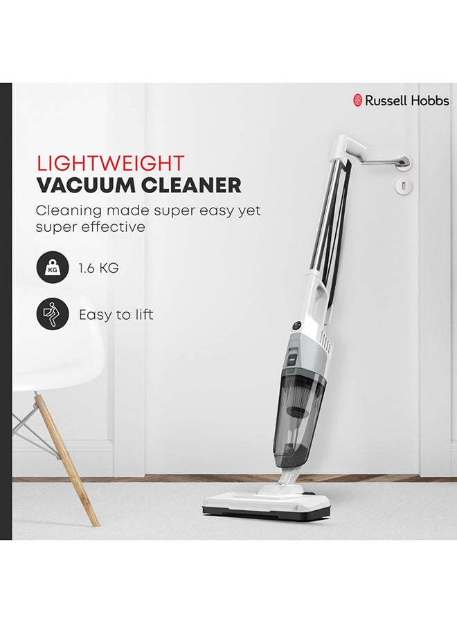 Russell Hobbs 3-In-1 Handheld Corded Vacuum Cleaner with 0.6L Capacity and 600W, 7M Cord length, HEPA filter, Ultra-Quiet, Effortless & Efficient Cleaning 600 W K-22A102W White - Image 3