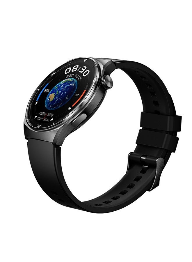 كيو سي واي ساعة ذكية GT2 مع بلوتوث 5.0 للمكالمات والرسائل شاشة AMOLED بحجم 1.43 بوصة 60HZ مراقب نبضات القلب SpO2 مراقب النوم بطارية طويلة العمر 220 مللي أمبير تحكم باللمس تطبيق - Image 1