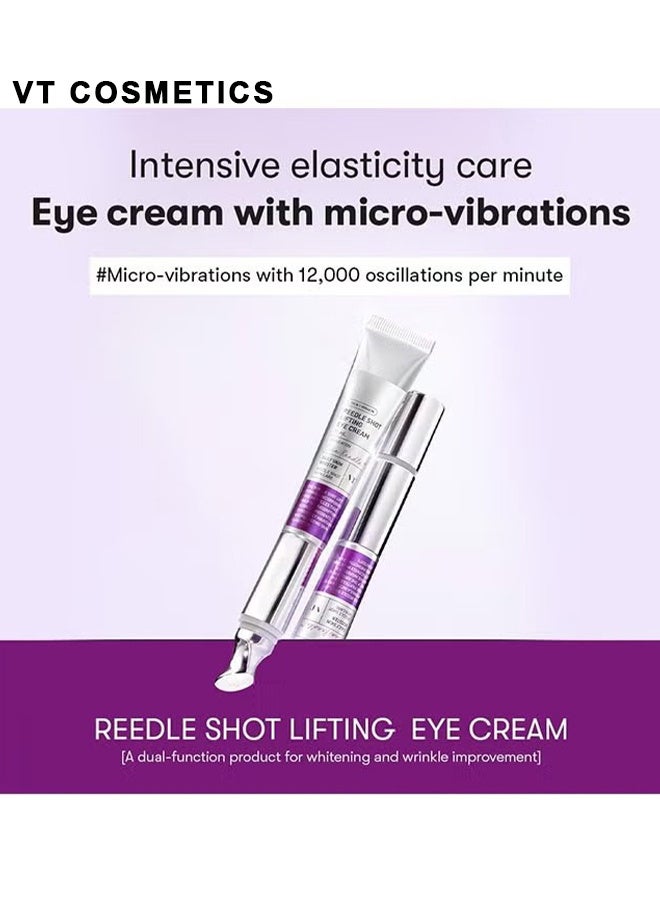 في تي كوزمتيكس كريم العين VT COSMETICS Reedle Shot Lifting 15ml ، مرطب مضاد للتجاعيد وشد البشرة ، كريم مضاد للشيخوخة تحت العين للهالات السوداء والتجاعيد والانتفاخ ، يقلل من الخطوط الدقيقة - Image 4