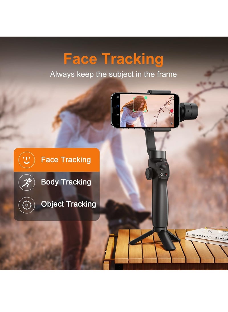 ELTRAZONE Capture 2S 3-Axis Smartphone Camera Stabilizer – Bluetooth Handheld Gimbal Stabilizer with Selfie Stick, Anti-Shake Technology, Focus Pull & Zoom, Compatible with Action Cameras, Long Battery Life, Black  - Image 3