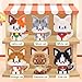 Geniteen Mini Cat Building Block Sets 6 Styles Cute Cat Model Micro Building Blocks Mini Animal Building Blocks Toys Party Favors for Teens - Image 4