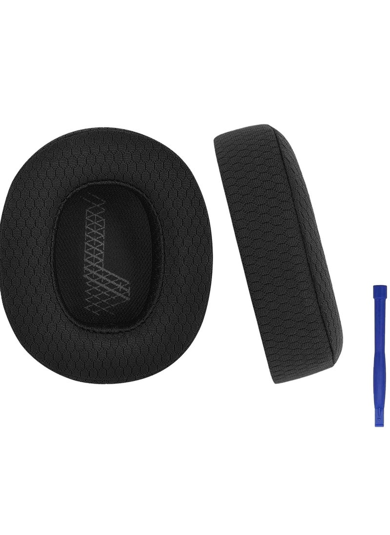 erorex Edencomer Ear Cushion Memory Foam Ear Pads Replacement Compatible With Jbl E65 E65Btnc Duet Nc Live 650Btnc Live 660 Btnc Headphones Mesh Fabric Black  - Image 1
