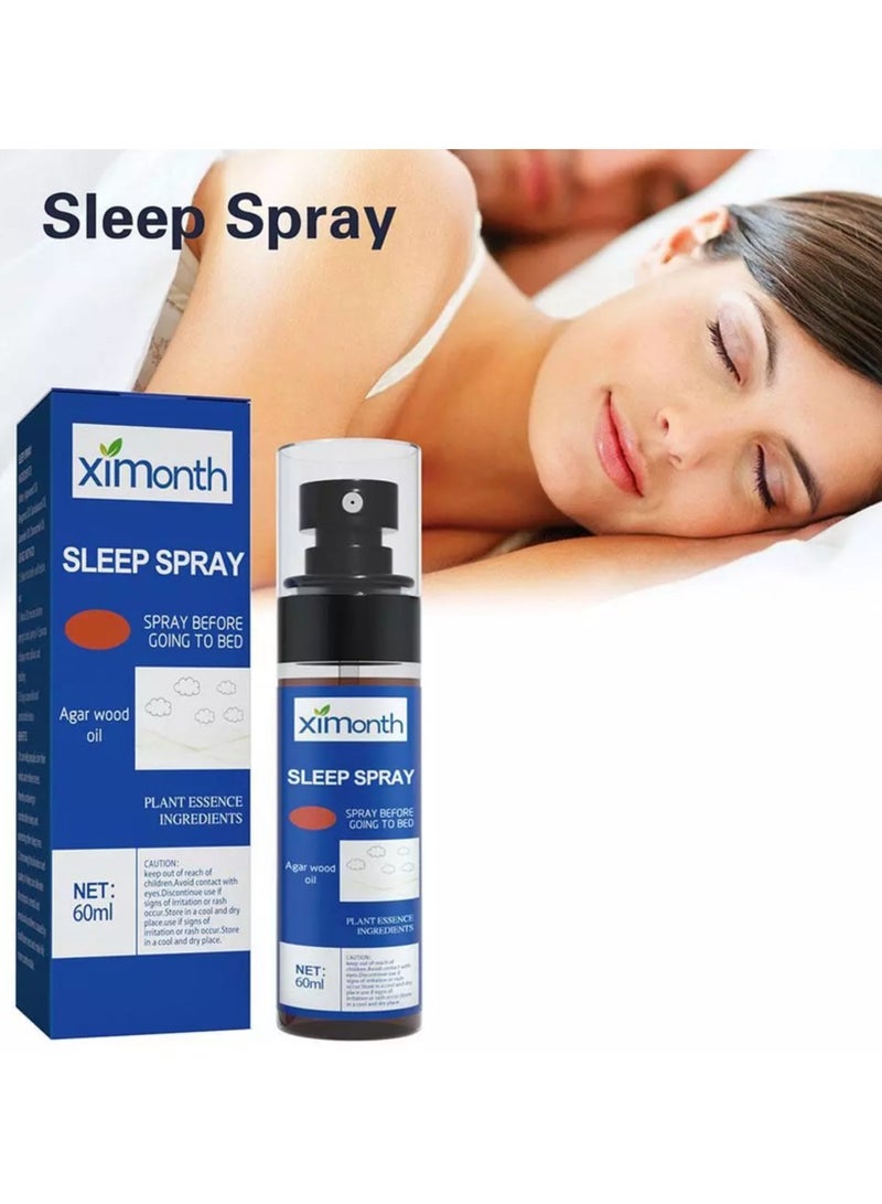 ximonth Deep Sleep Spray Improve Sleep Quality Stress Anxiety Headache Relief Insomnia Treatment Aromatherapy Nighttime Sleep Aids Spray - Image 3