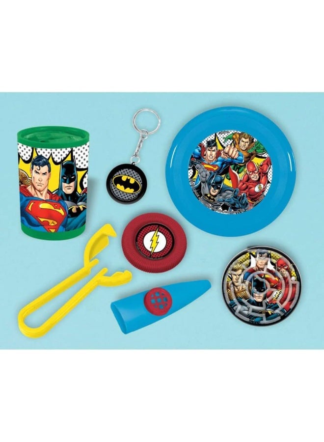 Amscan حزمة قيمة مزيج الأبطال من رابطة العدالة 48 قطعة