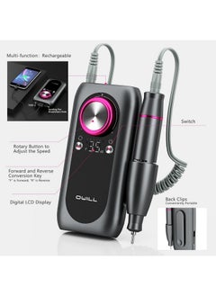 Electric Nail Drill Professional,35000Rpm Rechargeable Nail Drill Machine With Led Display,Portable Electric Nail File Efile Nail Drill For Salon Home Nail Drill Kits - pzsku/ZFD1D7677499D1591A6B0Z/45/_/1730892773/df5a85e2-8995-4cb4-ab9a-e75e82340ad3